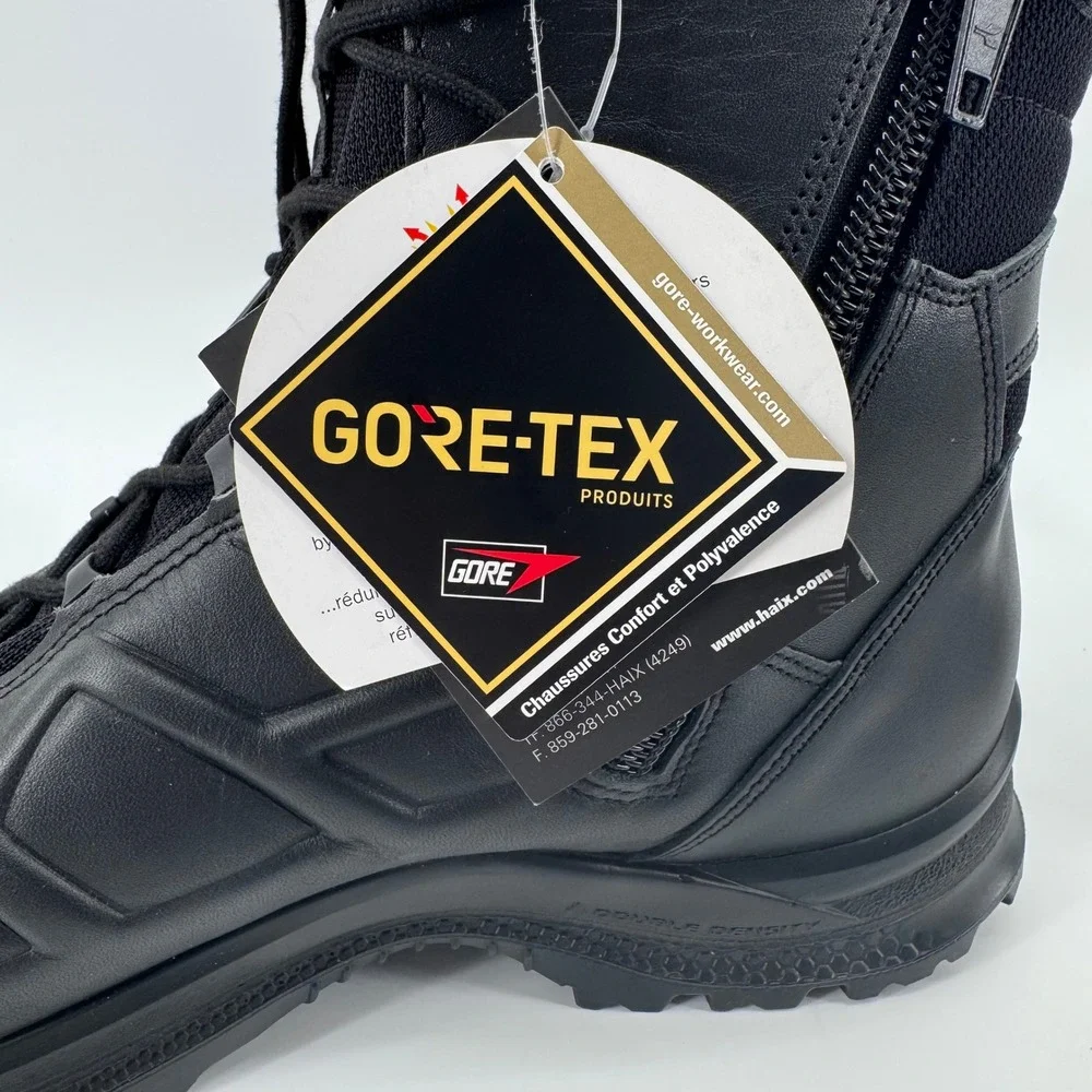 Haix Black Eagle Tactical 2.0 GTX High Boots Black Mens 13 Wide Side Zip New